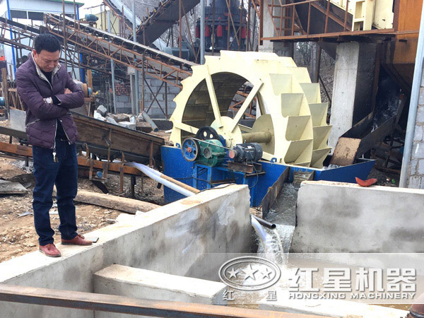 洗砂機作業現場