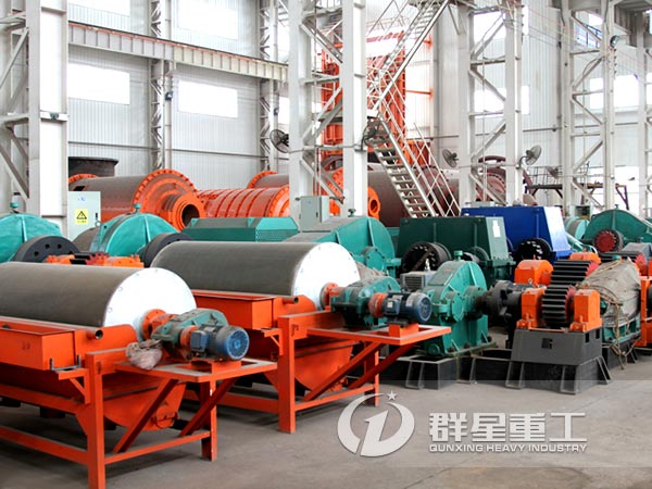 整齊擺放的磁選機